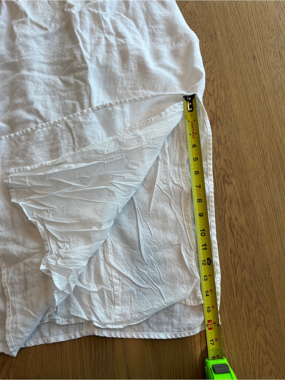Reformation Marcella White Linen Strapless Midi Dress with Side Slit - Picture 6 of 16